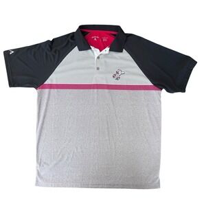 Cincinnati Reds Mr. Red Mascot Performance Golf Polo Shirt Men's Large Antigua